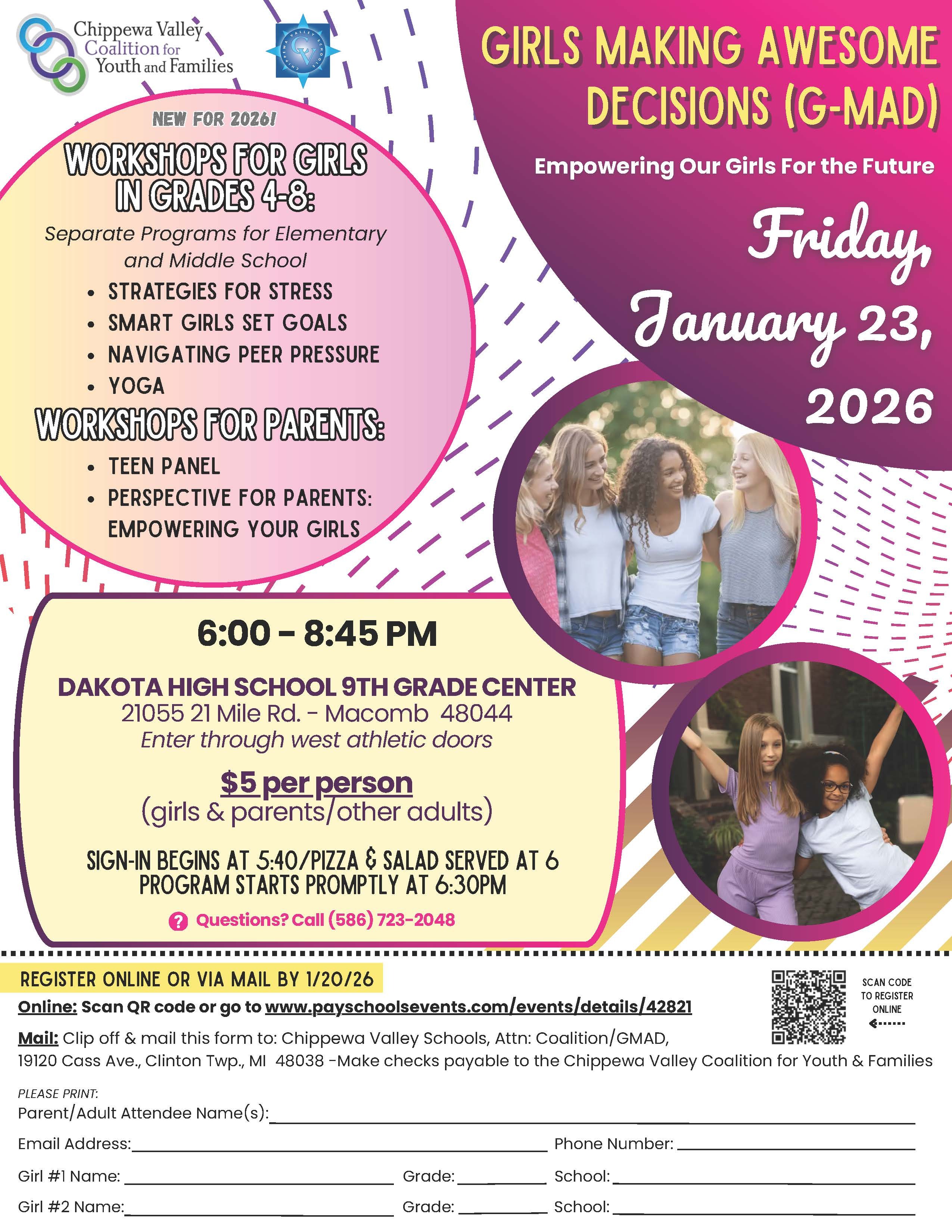 Girls Making Awesome Decisions Flyer 1-23-26